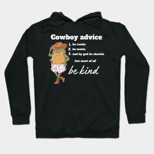 Frog Cowboy Advice Hoodie